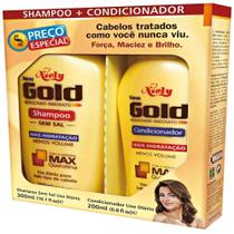 Kit Shampoo Niely Gold Reconstrução Potente 275ml + Condicionador 175ml
