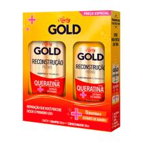 Kit Shampoo Niely Gold Reconstrução Potente Max Queratina-V 275ml + Condicionador 175ml Kit Shampoo Niely Gold Reconstrução Potente Max Queratina-V 275ml + Condicionador 175ml