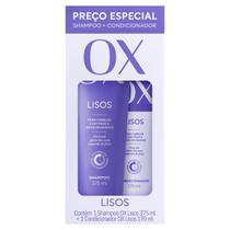 Kit Shampoo OX Lisos 375ml + Condicionador 170ml