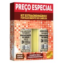 Kit shampoo p/fortalec.cabelos antiqueda gota dourada 300 ml