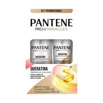 Kit Shampoo Pantene Pro-V Miracles Queratina Preenche & Blinda 300ml + Condicionador 150ml
