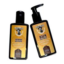 Kit Shampoo para Barba + Balm para Barba Frasco - Muchacho Bay Rum