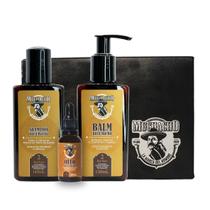 Kit Shampoo para Barba + Balm para Barba + Oleo para Barba Frasco - Muchacho Bay Rum Kit Shampoo para Barba + Balm para Barba + Oleo para Barba Frasco - Muchacho Bay Rum