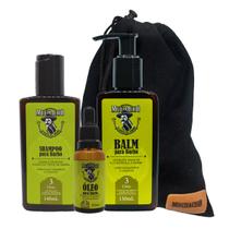 Kit Shampoo para Barba + Balm para Barba + Oleo para Barba - Muchacho Citric + Saco de Tecido Muchacho Kit Shampoo para Barba + Balm para Barba + Oleo para Barba - Muchacho Citric + Saco de Tecido Muchacho
