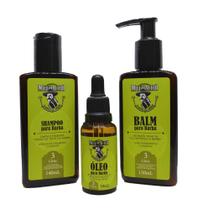 Kit Shampoo para Barba + Balm para Barba + Oleo para Barba - Muchacho Citric Kit Shampoo para Barba + Balm para Barba + Oleo para Barba - Muchacho Citric