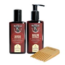 Kit Shampoo para Barba + Balm para Barba + Pente Garfo - Muchacho Classic Frasco Kit Shampoo para Barba + Balm para Barba + Pente Garfo - Muchacho Classic Frasco
