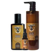 Kit Shampoo para Barba Frasco + Balm para Barba 500g + Óleo para Barba - Muchacho Bay Rum Kit Shampoo para Barba Frasco + Balm para Barba 500g + Óleo para Barba - Muchacho Bay Rum