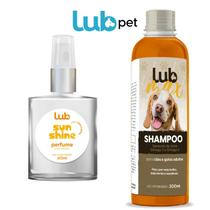 Kit Shampoo Para Pets 300ml e Perfume 60ml Para Cães e Gatos LubPet