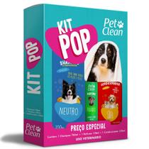 KIT Shampoo, Perfume e Condicionador Pet Clean Cães e Gatos