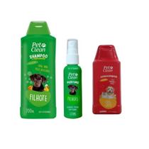 Kit Shampoo Pet Clean Filhote + Condicionador + Perfume Pop Kit Shampoo Pet Clean Filhote + Condicionador + Perfume Pop