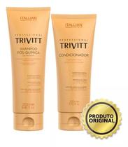 Kit Shampoo pós Quimica 250ml + Condicionador 200ml Trivitt Itallian