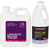 Kit Shampoo Pré Lavagem Cross Mol + Lava Auto Netro Finisher