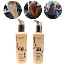 Kit Shampoo Pré Tratamento Antirresíduo +Alisamento Sformol Candice Escova Progressiva Ativo P1+P2 300ml