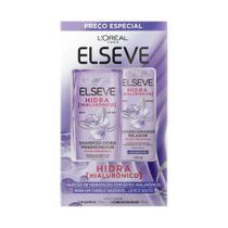 Kit Shampoo Preenchedor Elseve Hidra Hialurônico 375ml + Condicionador Elseve Hidra Hialurônic 170ml