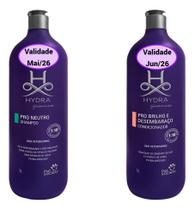 Kit Shampoo Pro Neutro e Condicionador Pro Brilho E Desembaraço 1 Litro Hydra Pet Society