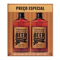 Kit Shampoo QOD Barber Shop Beer 2 Unidades de 220ml cada