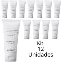 Kit Shampoo Realgems Linha Florence Blanc Argan Em Bisnaga De 40ml Para Hotel e Pousada
