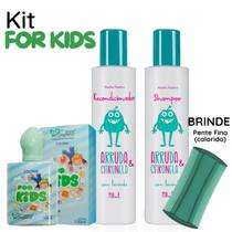 Kit Shampoo + Recondicionador Contra Piolhos Arruda + Colonia Baby For kids