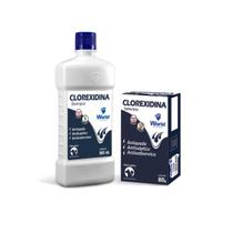 Kit Shampoo + Sabonete Clorexidina Cães Gatos World 2 itens