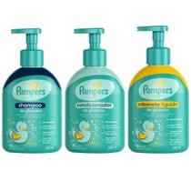 Kit Shampoo + Sabonete + Condicionador 200Ml Bebe - Pampers