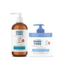 Kit Shampoo, Sabonete Líquido e Creme Hidratante Happy Cappy