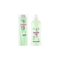 Kit Shampoo Seda 325Ml+Creme Pentear 300Ml Babosa Oleos