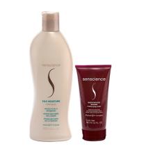 Kit Shampoo Senscience Silk Moisture 280ml E Máscara Inner Restore 150ml