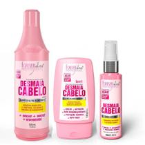 Kit Shampoo, Sérum e Leave-in Desmaia Cabelo Forever Liss