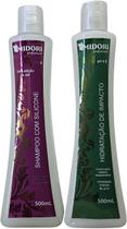 Kit Shampoo Silicone 500ml Hidratação Impacto 500ml Midori