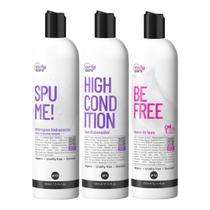 Kit Shampoo Spume, High Cond e Be Free Leave In Curly Care Kit Shampoo Spume, High Cond e Be Free Leave In Curly Care