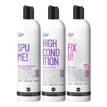 Kit Shampoo Spume, High Cond e Fix U Curly Care Kit Shampoo Spume, High Cond e Fix U Curly Care