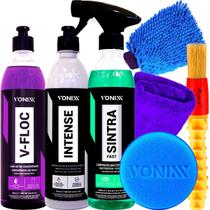 Kit Shampoo V-Floc Revitalizador Intense Limpador Multiação Bactericida Sintra Fast Luva