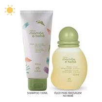 Kit Shampoo versão 100ml e Óleo de Massagem para o Bebê Natura