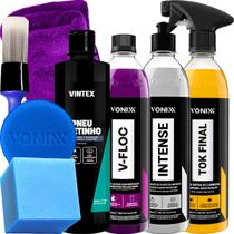 Kit Shampoo VFloc Cera Tok Final Limpador Sintra Fast Vonixx Pretinho Vintex
