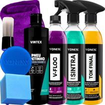Kit Shampoo VFloc Cera Tok Final Limpador Sintra Fast Vonixx Pretinho Vintex