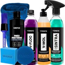 Kit Shampoo VFloc VMol Limpador Sintra Fast Vonixx Pretinho Vintex