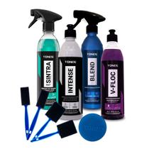 Kit Shampoo Vonixx e Aplicador e Cera e Revitalizador e Pincéis e Multilimpador Kit Shampoo Vonixx e Aplicador e Cera e Revitalizador e Pincéis e Multilimpador