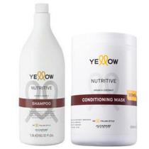 Kit Shampoo Yellow Nutritive 1.5L E Máscara 1Kg
