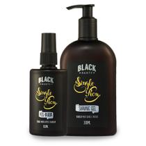 Kit Shaving Gel + Loção Pós Barba Spray Black Barts Single Ron