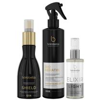 Kit Shield+ Biokeratin+ Elixir Light Borabella 3 Itens Kit Shield+ Biokeratin+ Elixir Light Borabella 3 Itens