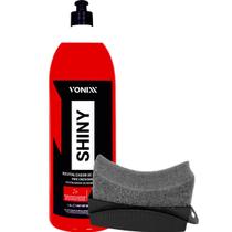 Kit Shiny Pneu Pretinho Revitalizador de Pneu Brilho Molhado e Repelencia + Aplicador de Pretinho Para Pneus