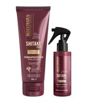 Kit Shitake finalização 1 Finalizador Termoprotetor 200ml 1 Spray Elixir 100ml