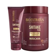Kit Shitake finalização 1 Máscara 1kg 1 Finalizador Noite/Dia 200ml Kit Shitake finalização 1 Máscara 1kg 1 Finalizador Noite/Dia 200ml