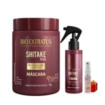 Kit Shitake Finalização Nutritiva 1 Máscara 1kg 1 Spray Elixir 100ml + Presente Lourre 15ml
