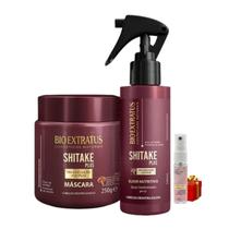 Kit Shitake Finalização Nutritiva 1 Máscara 250ml 1 Spray Elixir 100ml + Presente Lourre 15ml