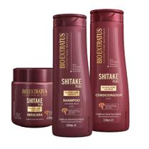 Kit Shitake Plus Shampoo + Condicionador 350 ml + Máscara 250 g Bio Extratus Kit Shitake Plus Shampoo + Condicionador 350 ml + Máscara 250 g Bio Extratus