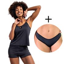 Kit Short Doll Curto Conforto Roupa de Dormir + Calcinha Viére