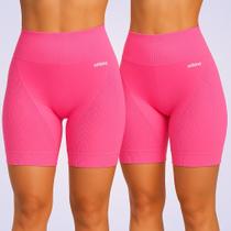 Kit Short Feminino Academia Selene Sem Costura Não Transparece