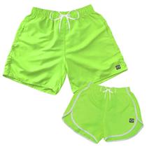 Kit Short Neon Casal Mozão Namorados Ele E Ela Moda Praia Kit Short Neon Casal Mozão Namorados Ele E Ela Moda Praia