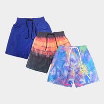 Kit Short Wall Sortido Masculino 3 Peças